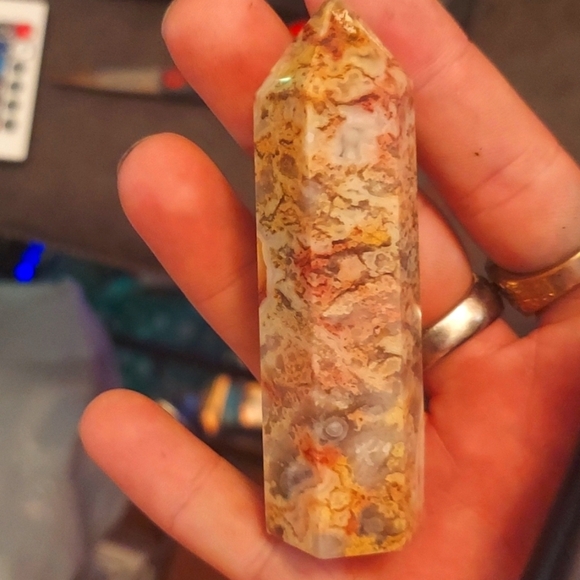 crystals Other - Pink crazy lace agate tower